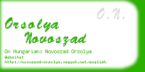 orsolya novoszad business card